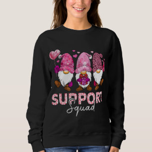 Funny Gnomies Gnomes Support Squad Breast Cancer A Sweatshirt