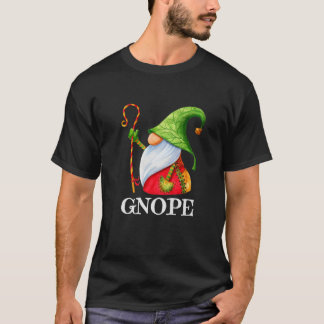 Funny GNOPE Nordic Gnome Scandinavian Elf Swedish T-Shirt