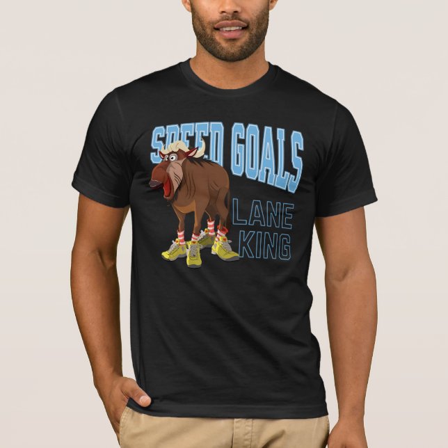 Funny Gnu Antelope T-Shirt For Runners (Front)