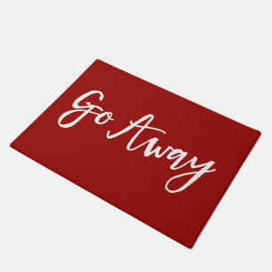 Funny Go Away Message Welcome Mats