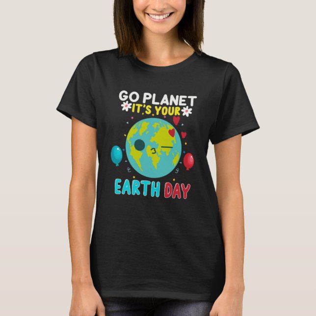 Funny Go Planet Son Jour des terres 2021 Pullover  (Devant)