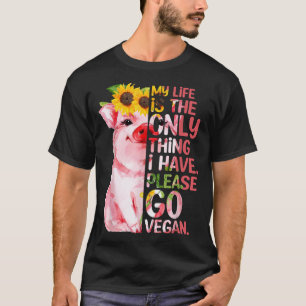 Funny Go Vegan Vegan Vibes Plant Based Tee gift Ve