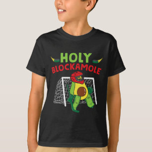 Funny Goalie Goalkeeper Ice Hockey Avocado T-Shirt