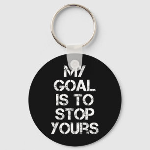 Funny Goalkeeper Soccer Goalie Footll Hockey Men W Keychain