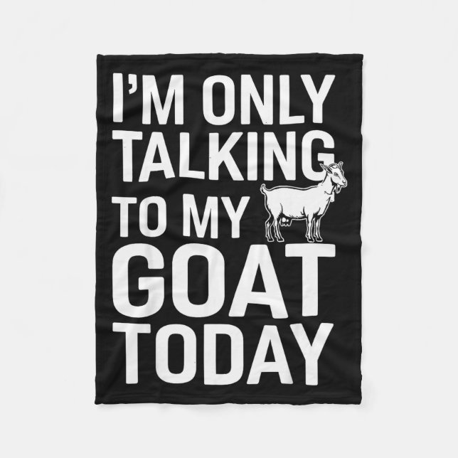 Funny Goat Design For Men Women Kids Boer Pygmy Go Fleece Blanket (Front)