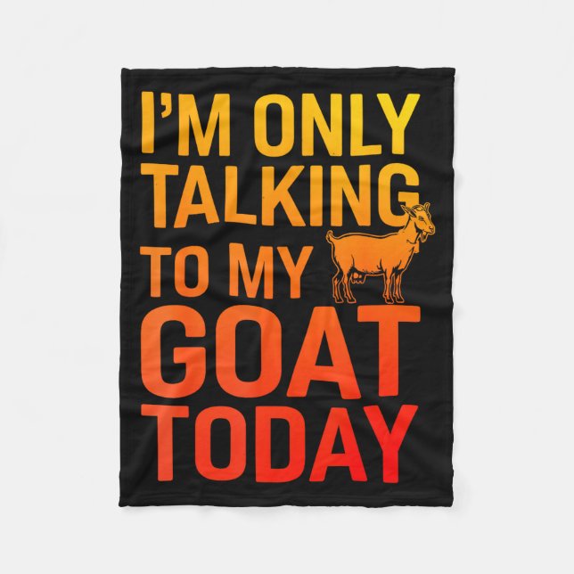 Funny Goat Design For Men Women Kids Boer Pygmy Go Fleece Blanket (Front)