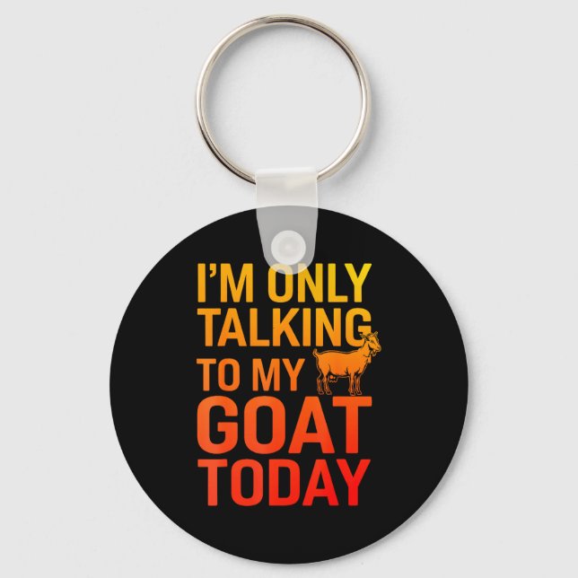 Funny Goat Design For Men Women Kids Boer Pygmy Go Keychain (Front)