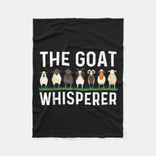 Funny Goat Design Men Women Kid Farm Animal Pygmy  Fleece Blanket