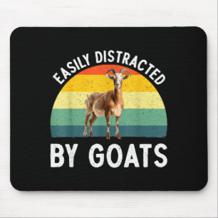 Funny Goat Design Men Women Kid Farm Animal Pygmy  Mouse Pad