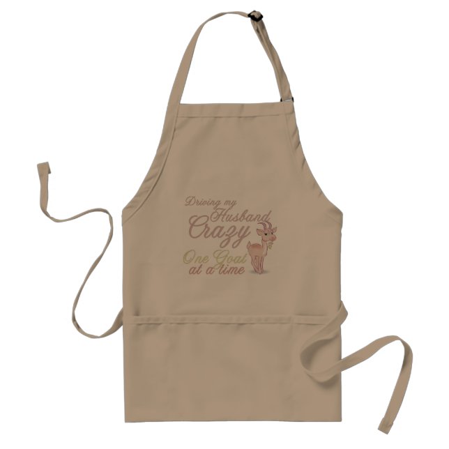 Funny Goat  Design Standard Apron (Front)