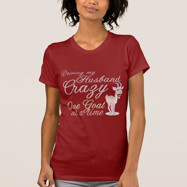 Funny Goat  Design T-Shirt (Front)