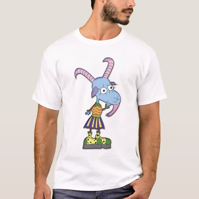 Funny Goat Girl T-Shirt (Front)