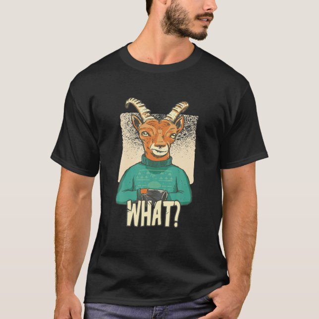 Funny Goat With A Ugly Sweater So What? (Front)