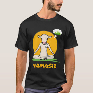 Funny Goat Yoga Gift -Yoga Goat On Mat-Cool Gifts T-Shirt
