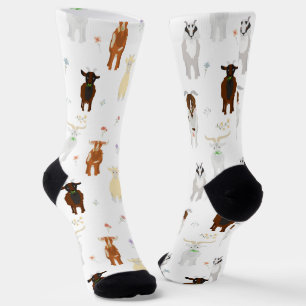Funny Goats Farm Animals Socks