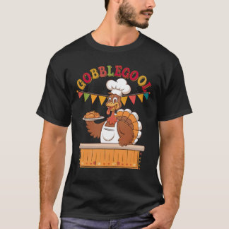 Funny Gobblegool Turkey Chef Thanksgiving Festive  T-Shirt