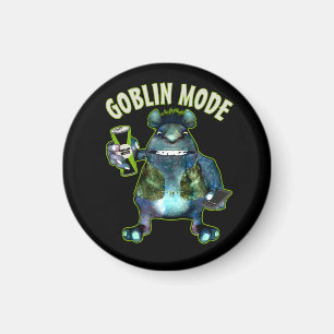 Funny Goblin Mode Lazy Troll Slobbin Antisocial  T Magnet