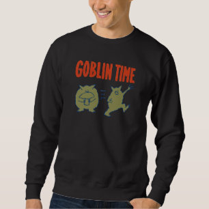 Funny Goblin Time Quirky Mushroom Sweatshirt