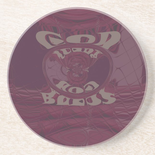Funny God Bless  kenya  Hakuna Matata Giraffes wov Coaster (Front)