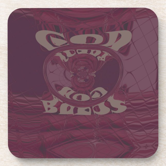 Funny God Bless  kenya  Hakuna Matata Giraffes wov Coaster (Front)