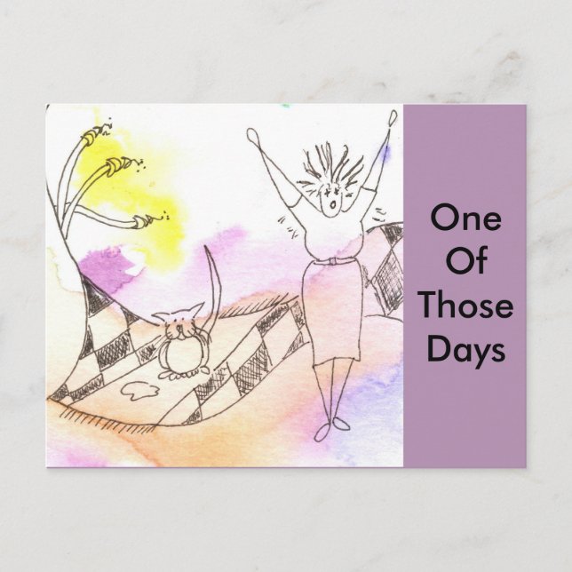 Funny Goddess Cat Gak 2 Postcard (Front)