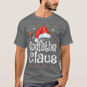 Funny Godfather Claus Christmas Pyjamas Santa Gif T-Shirt