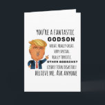 Funny Godson Birthday Best Gift Card<br><div class="desc">Apparel gifts for men,  women,  boys,  kids,  couples and groups. Perfect for Birthdays,  Anniversaries,  School,  Graduations,  Holidays,  Christmas.</div>