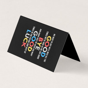 Funny Going Away Farewell Business Card
