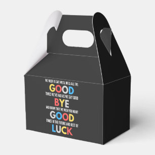 Funny Going Away Farewell Favor Box