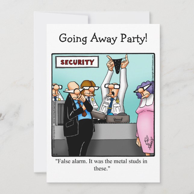 Funny Going Away Party Invitations (Front)