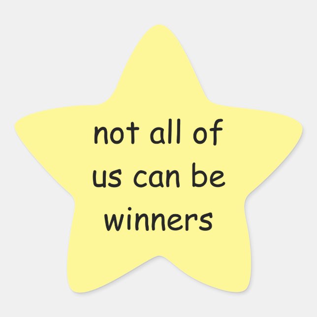 funny gold star sticker (Front)