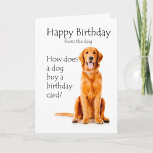 Funny Golden Birthday Card