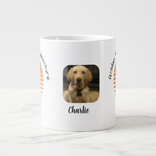 Funny Golden/ Orange Add photo Personalize Large Coffee Mug