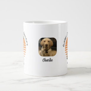 Funny Golden/ Orange Add photo Personalize Large Coffee Mug