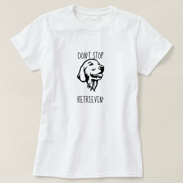 Funny Golden Retriever Basic T-Shirt (Design Front)