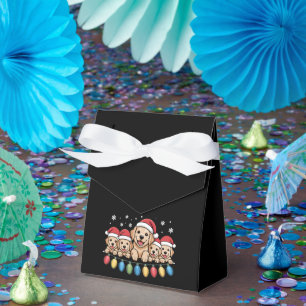 Funny Golden Retriever Christmas Puppy Dog Favor Box