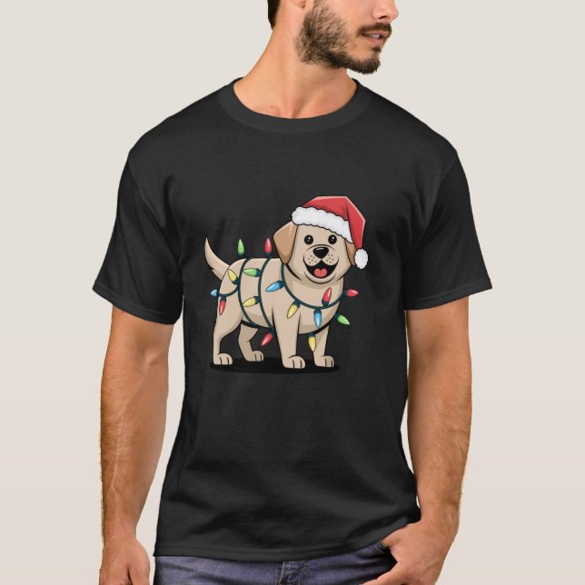 Funny Golden Retriever Dog Lover Wrapped in Christ T-Shirt (Front)