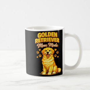 Funny golden retriever mom mode dog lover cute coffee mug