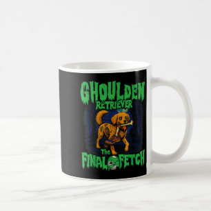 Funny Golden Retriever Zombie Halloween, Soky Ghou Coffee Mug