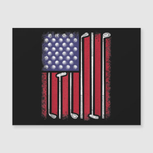 Funny Golf American Flag Golf Player Vintage Golfe