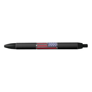 Funny Golf American Flag Golf Player Vintage Golfe Black Ink Pen