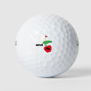 Funny Golf and Apple Pie Lover Golf Balls