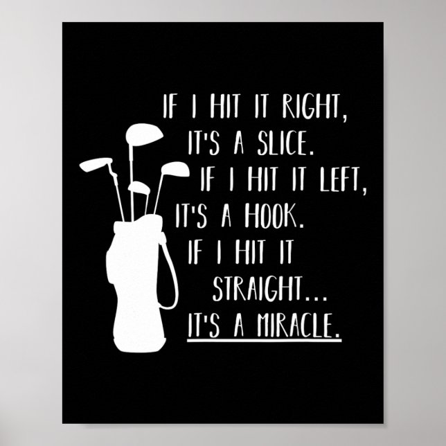 Funny Golf Apparel And Funny Golf Clothes Uni-adul Poster (Front)