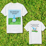 Funny Golf Ball Birthday Joke T-Shirt<br><div class="desc">If you have a golfer in your life who loves the game and a good laugh, this is the perfect birthday tee shirt! Featuring a cute golf ball character holding a Orange Martini and a slice of cake ready to tee up a joke about golf and getting older, it’s a...</div>