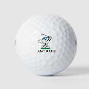 Funny Golf Ball Character Custom Name 