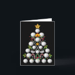Funny Golf Ball Christmas Tree Christmas Golf Love Card<br><div class="desc">Funny Golf Ball Christmas Tree Christmas Golf Lover Xmas</div>