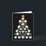 Funny Golf Ball Christmas Tree Christmas Golf Love Card<br><div class="desc">Funny Golf Ball Christmas Tree Christmas Golf Lover Xmas</div>