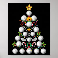 Funny Golf Ball Christmas Tree Christmas Golf Love