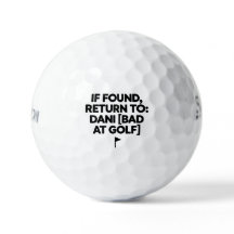 Funny Golf Ball Gift for Dani | If Found Return