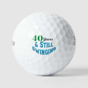 Funny Golf Balls 40th Birthday
